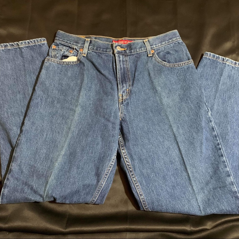 Levi’s 550 blue denim jeans size L - TT - Picture 2 of 4